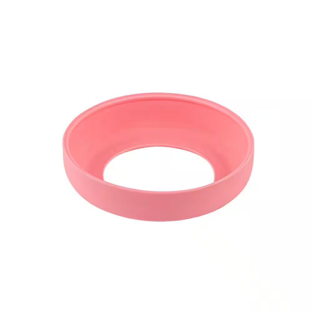 64 Oz. Tritan Plastic Straw Motivational Bottle Wide Handle Flutter Pink